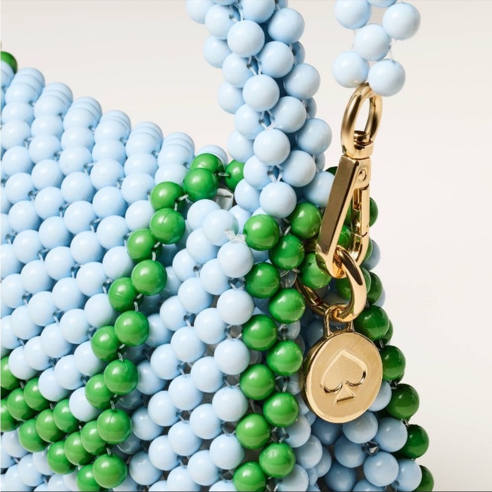 kate spade new york x Target Colorblock Beaded Crossbody Bag - Green/Blue NWT - Picture 4 of 4